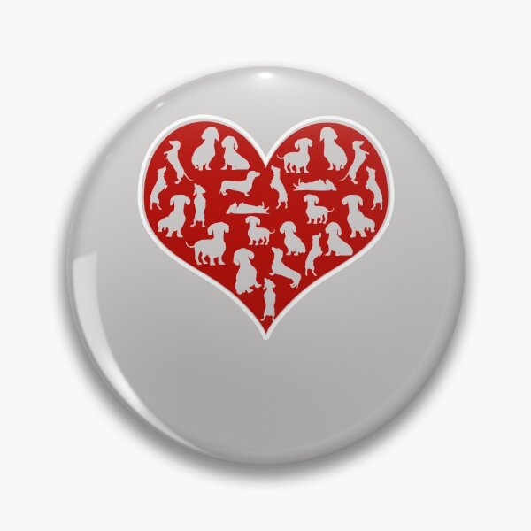 Item preview, Dachshund Hearts Valentines Day Funny Dog Valentine Gift designed and sold by GINIART.