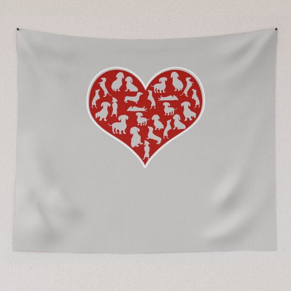 Item preview, Dachshund Hearts Valentines Day Funny Dog Valentine Gift designed and sold by GINIART.