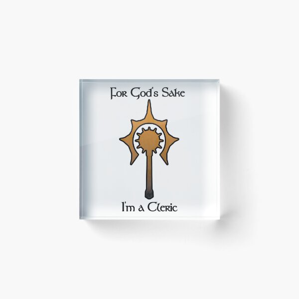 Item preview, For Gods Sake I'm a Cleric designed and sold by Gadsbys-Geeky.