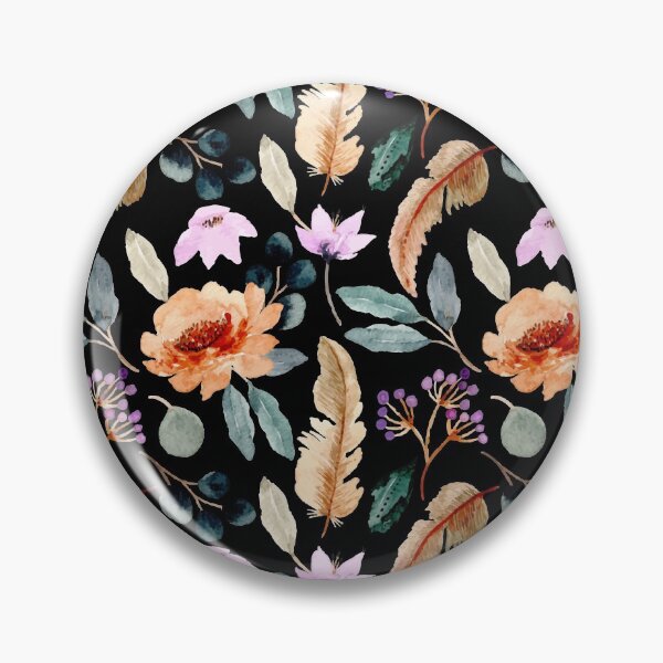 Item preview, Watercolor Floral Feather Seamless Background designed and sold by Dawah-Giraffe.