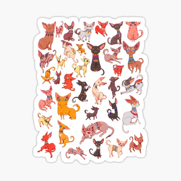 Ancient Chihuahuas Sticker