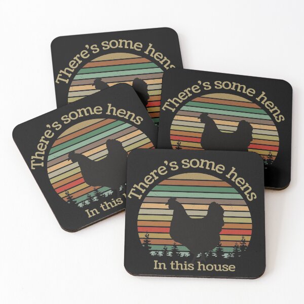 Item preview, Vintage Chicken Pun WAP There’s Some Hens In This House designed and sold by 1stAmendMerch.