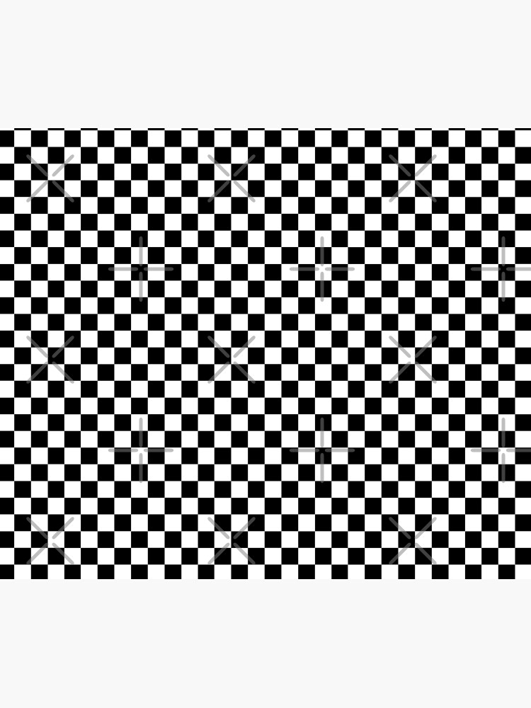 Black and White Checkered Print The Original Checkerboard Print