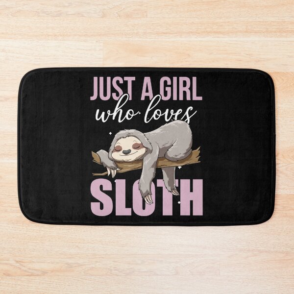 Item preview, Just A Girl Who Loves Sloths Lazy Sleeping Animal Lover designed and sold by melomedia.