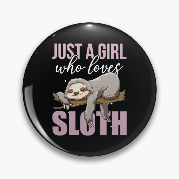 Item preview, Just A Girl Who Loves Sloths Lazy Sleeping Animal Lover designed and sold by melomedia.