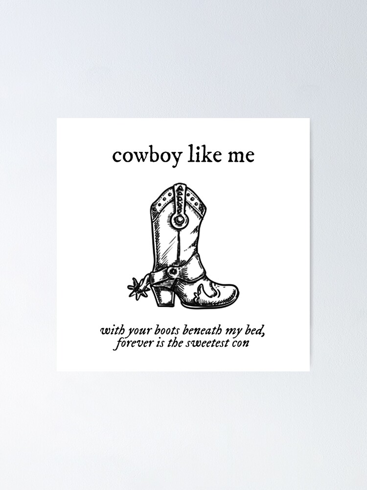 Cowboy Like Me Taylor Swift Digital Art Print