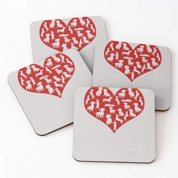 Item preview, Dachshund Hearts Valentines Day Funny Dog Valentine Gift designed and sold by GINIART.
