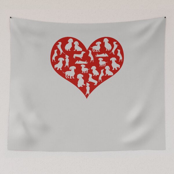 Item preview, Dachshund Hearts Valentines Day Funny Dog Valentine Gift designed and sold by GINIART.