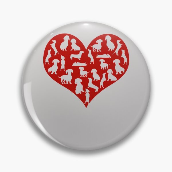 Item preview, Dachshund Hearts Valentines Day Funny Dog Valentine Gift designed and sold by GINIART.