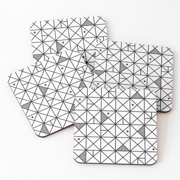 Item preview, Monochrome Geometric 02 designed and sold by theoldartstudio.