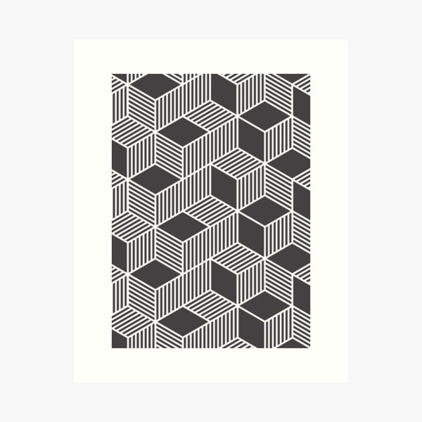Item preview, Geometric Cube 02 designed and sold by theoldartstudio.