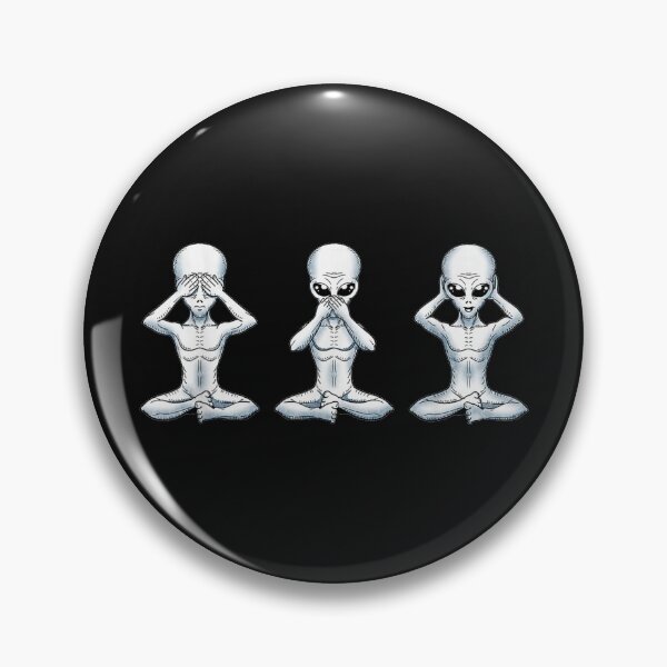 Item preview, Funny Alien See No Evil Speak No Evil Hear No Evil Space Pun designed and sold by ALISONABBOTTAU.