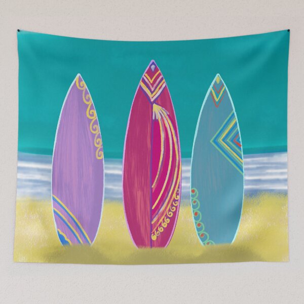 Artikelvorschau, Vintage Surfbretter mit leuchtenden Rosa entworfen und verkauft von sueshorman.