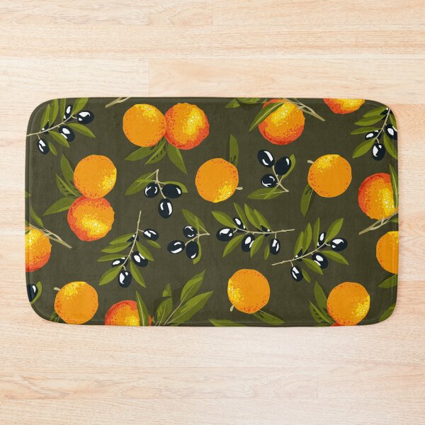 Item preview, Olives and oranges on green designed and sold by kobyakov.