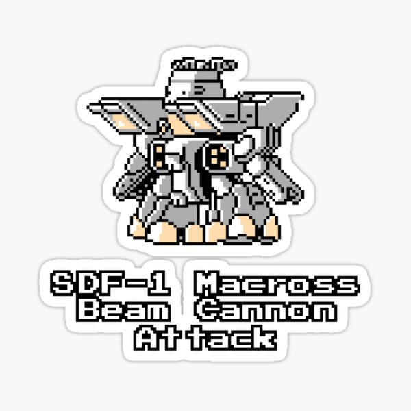 Item preview, Asplenia Studios: 8bit SD SDF-1 (beam cannon attack) designed and sold by Asplenia Studios.