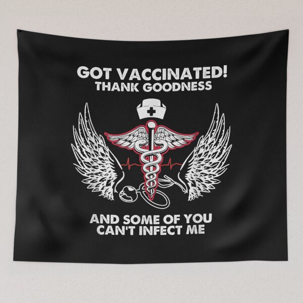 Item preview, God Vaccinated Thank Goodness Some Of You Cant Infect Me designed and sold by ALISONABBOTTAU.