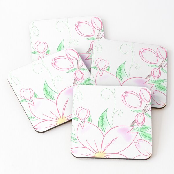 Item preview, pink flowers designed and sold by StudioAlpha.
