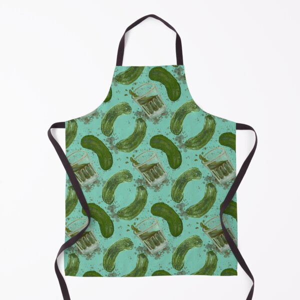 Item preview, Pickleback Pattern in Aqua  designed and sold by SaltCitySage.