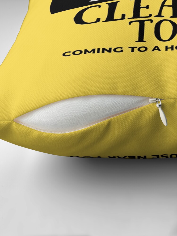 Thumbnail 2 of 4, Pillow, Cleaning Tour Fun Housekeeping Vacuum Broom Spray Bottle Humor designed and sold by SavvyCleaner.