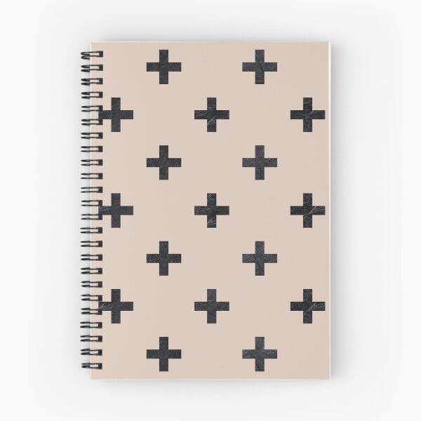 Item preview, Beige and Black Textured Swiss Cross Pattern designed and sold by thelustrous.