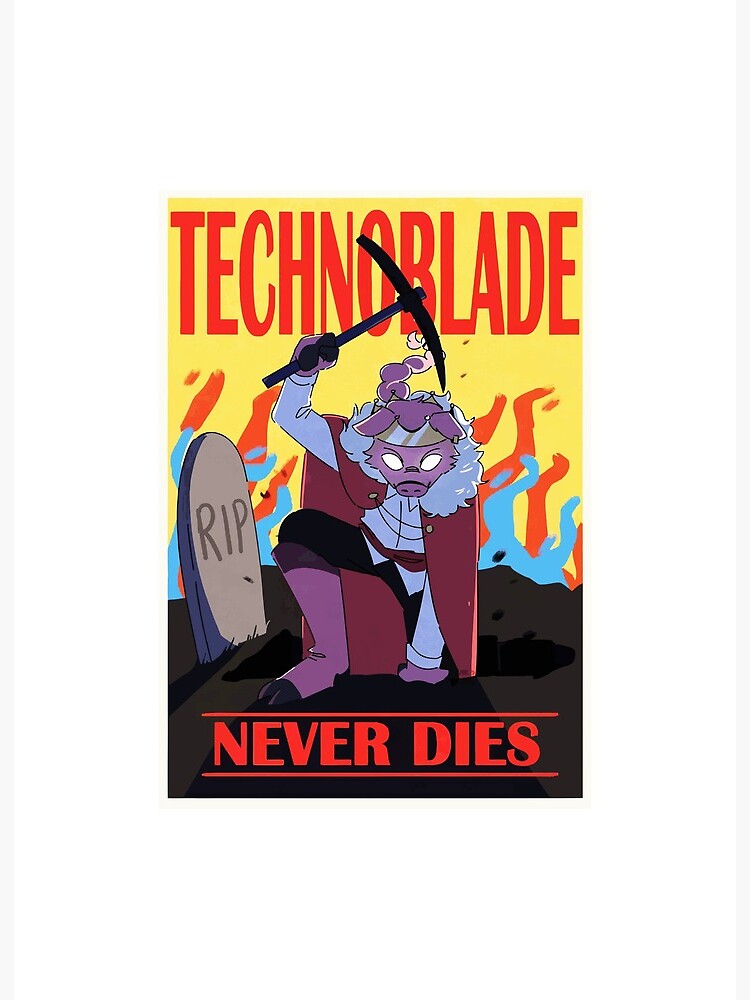 technoblade never dies games | Art Board Print