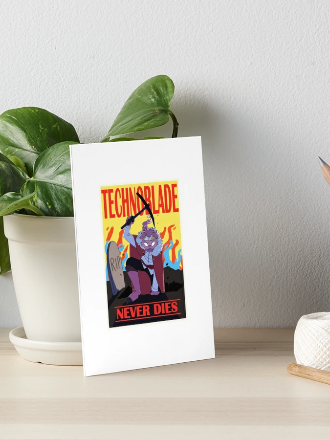 Technoblade - Technoblade Never Dies Art Board Print for Sale by  summerkeovong