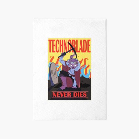 technoblade never dies games | Art Board Print