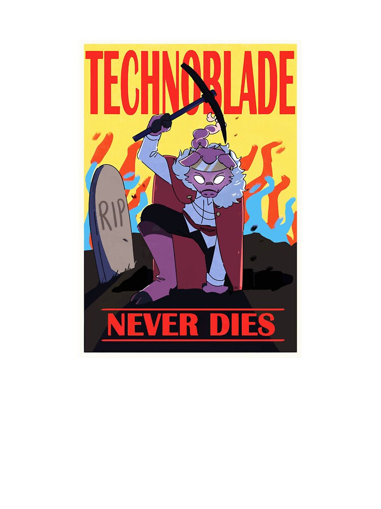 technoblade never dies Kids T-Shirt for Sale by khunthull