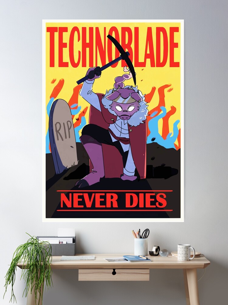 technoblade never dies Poster for Sale by xxbadbunny