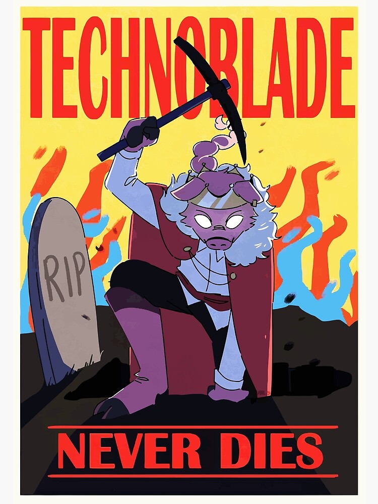 Technoblade never dies Poster for Sale by FellowCorvid