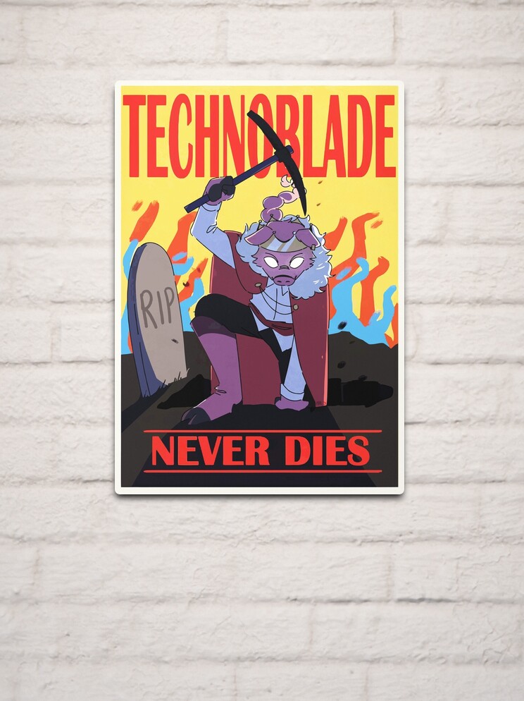 Technoblade Never Dies, Techno Blade Never Dies, Pins Metal Techno