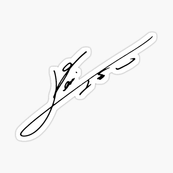 Firma LEO MESSI Pegatina