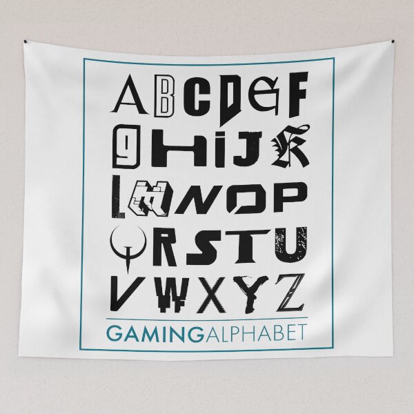 Item preview, Gaming Alphabet A to Z designed and sold by BlimeyPrints.