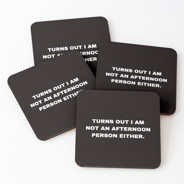 Item preview, Turns out I'm not an afternoon person either. designed and sold by shane62.