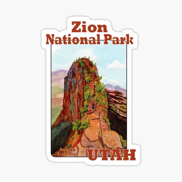 Vista previa del artículo con la obra «Angels Landing, Parque Nacional Zion, Utah», diseñado y vendido por MMc Buck.