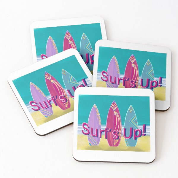Item preview, Surf’s Up!  With three vintage surf boards. designed and sold by sueshorman.