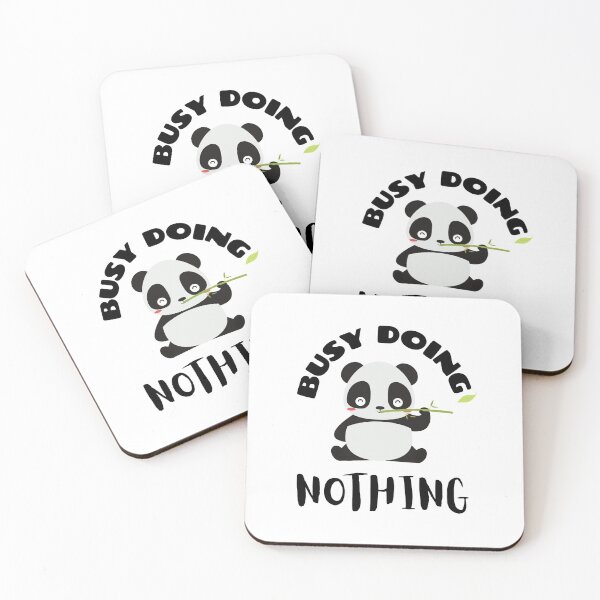 Item preview, Very Busy Doing Nothing Panda designed and sold by HappyPeeps.