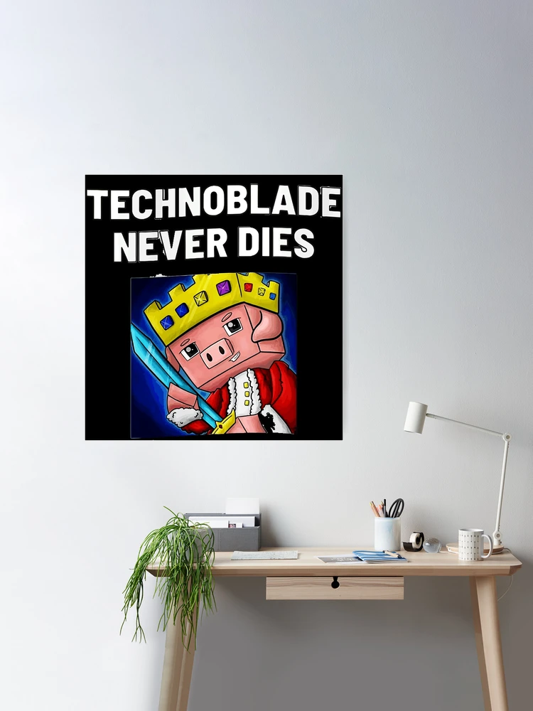 shvieiart Wall Decor Sign - technoblade Never Dies Games Poster