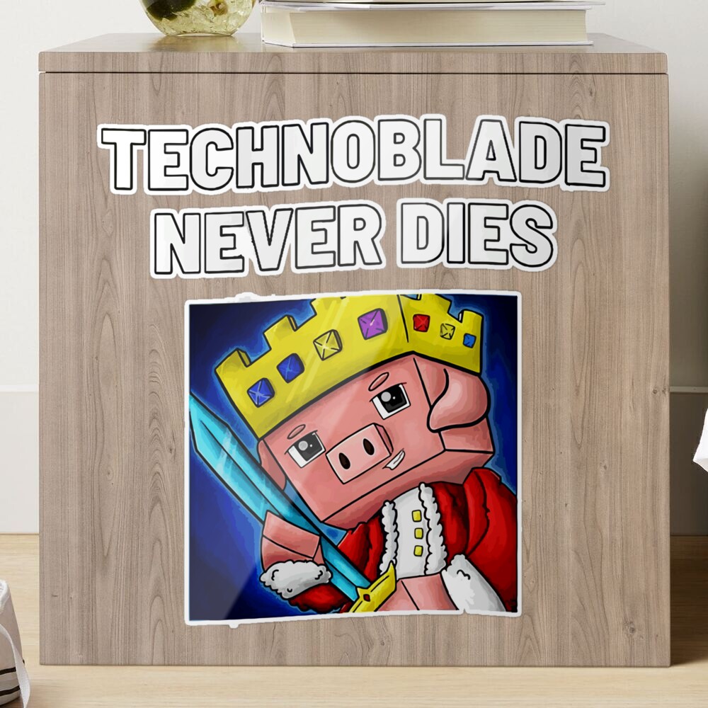 technoblade never dies Sticker for Sale by khunthull