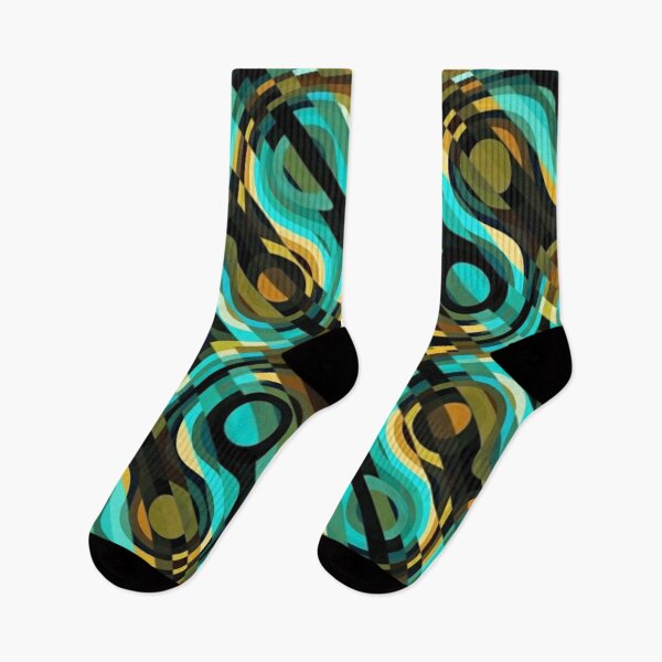 Item preview, Chain style green and black pattern abstract expressionism designed and sold by LJWDesigns.