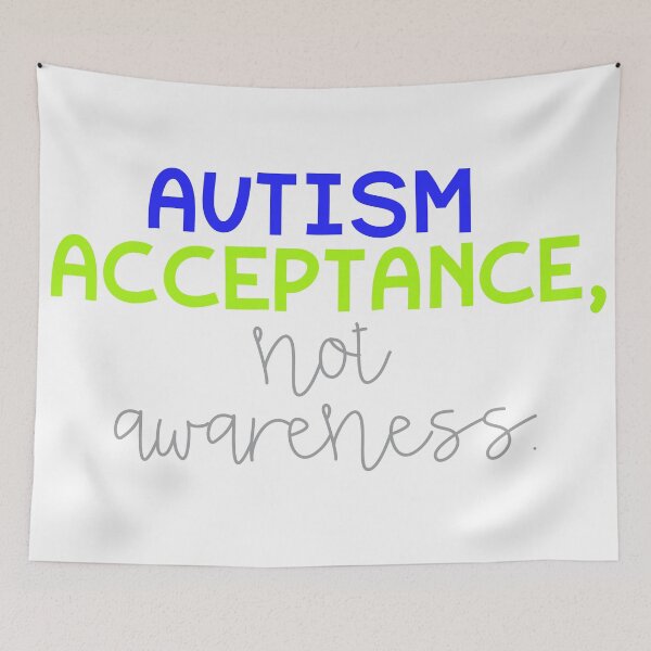 Item preview, Autism Acceptance Not Awareness designed and sold by Kirsten Uecker.