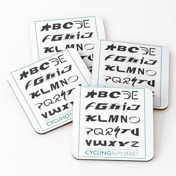 Item preview, Cycling brands Alphabet A to Z designed and sold by BlimeyPrints.