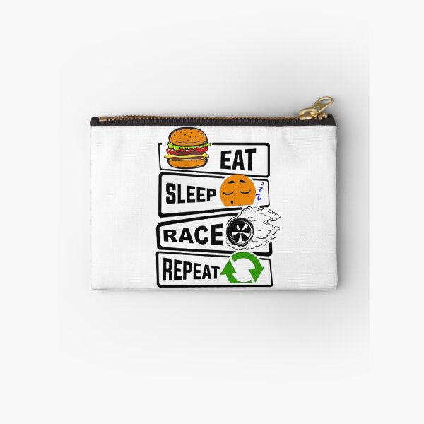 Item preview, Funny Eat Sleep Race Repeat illustration for Racing Lovers designed and sold by KO-Design.