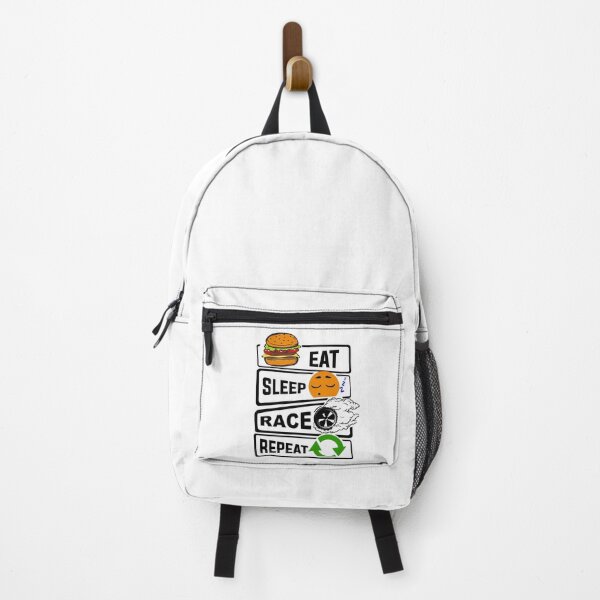 Item preview, Funny Eat Sleep Race Repeat illustration for Racing Lovers designed and sold by KO-Design.