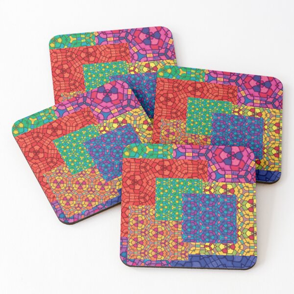 Item preview, Multicolour stained glass Pattern style Jigsaw designed and sold by LJWDesigns.