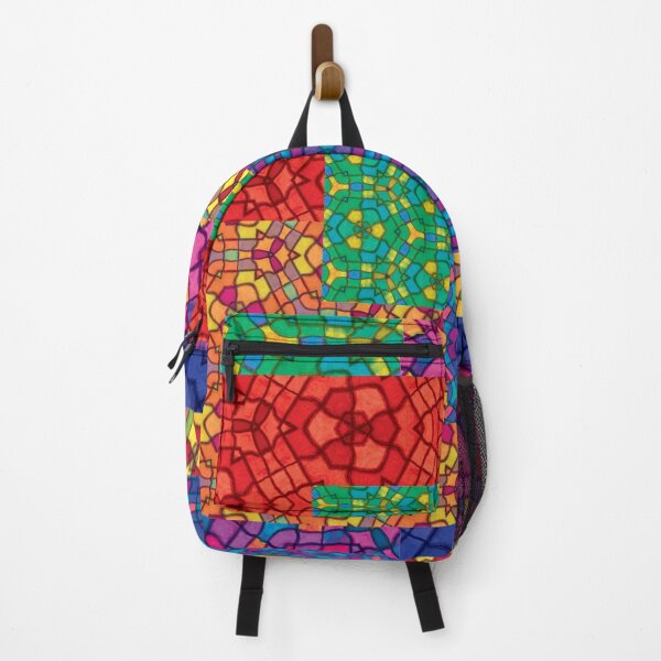Item preview, Multicolour stained glass Pattern style Jigsaw designed and sold by LJWDesigns.