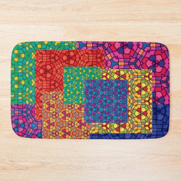 Item preview, Multicolour stained glass Pattern style Jigsaw designed and sold by LJWDesigns.