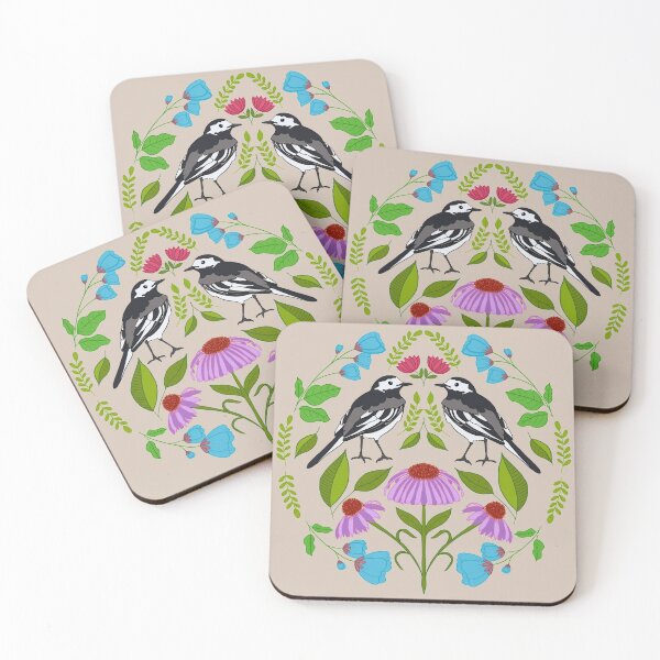 Item preview, Wagtail Folk Illustration  designed and sold by creativebakergb.