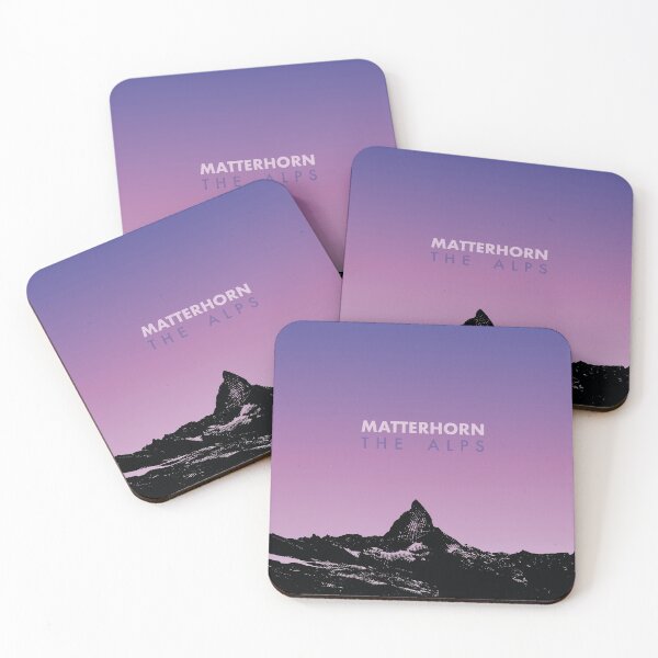 Item preview, The Matterhorn Silhouette Art - Switzerland Italy Gift designed and sold by PilgrimageShop.