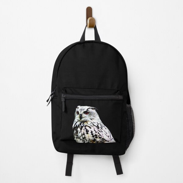 Item preview, Eurasian Eagle-owl on a black background designed and sold by Michaelerch.